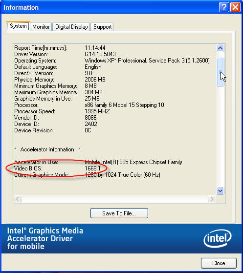 mobile intel 965 express chipset drivers